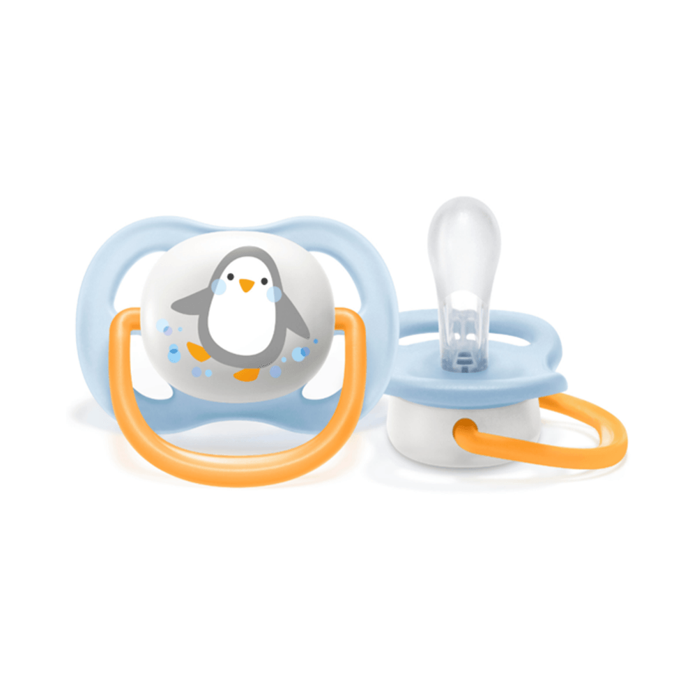 Chupeta Avent Ultra Air Menino 0-6 Meses Pinguim
