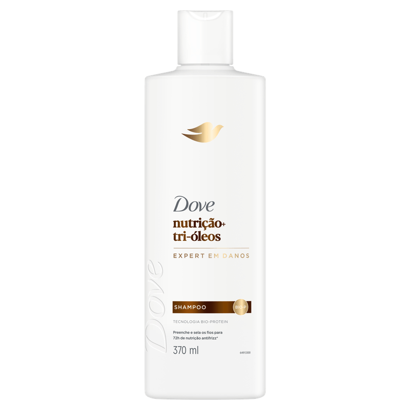 Shampoo Dove Nutrição + Tri-óleos 370ml