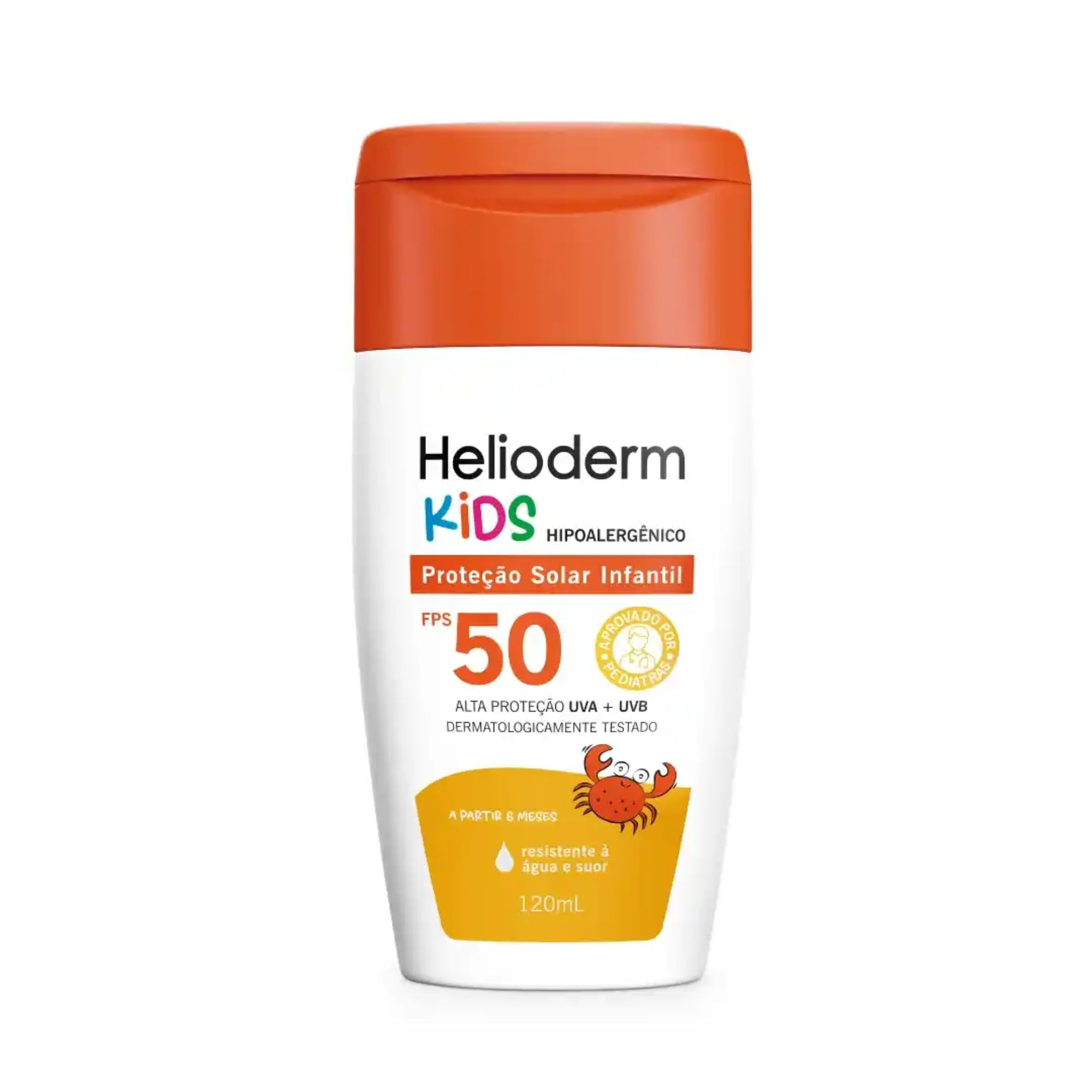 Protetor Solar Corporal Fps 50 Helioderm Suncare Kids 120g