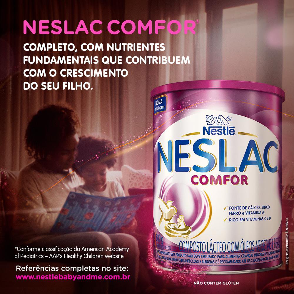 Composto Lácteo Neslac Comfor 3+ 800g - Imagem 2