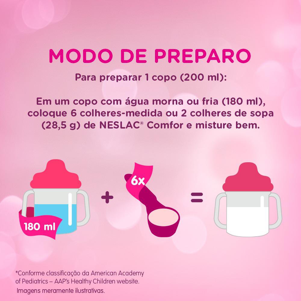 Composto Lácteo Neslac Comfor 3+ 800g - Imagem 4