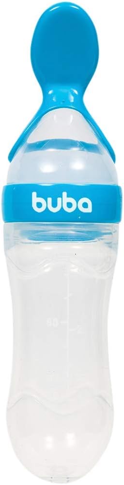 Colher Dosadora Buba Baby Silicone Azul