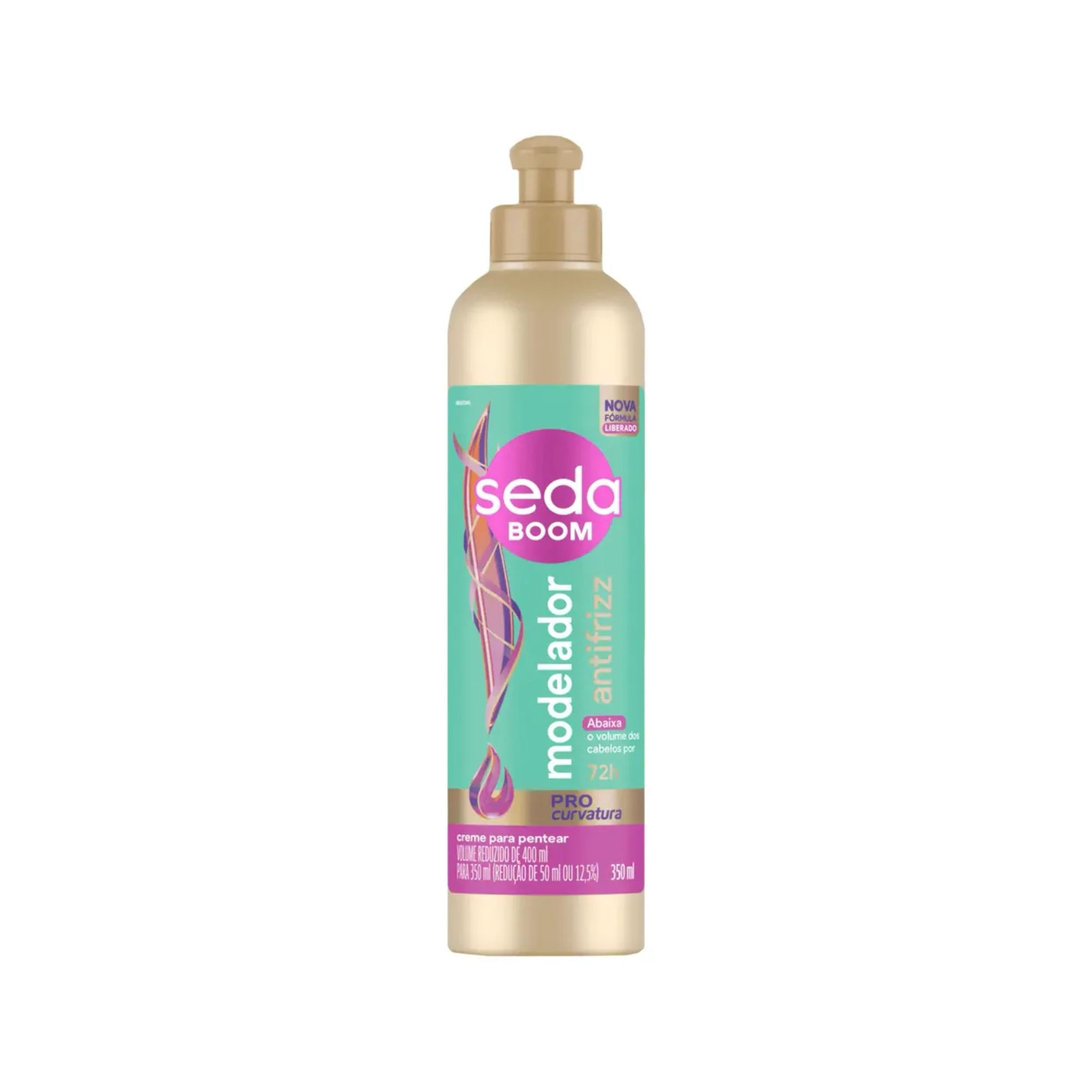 Creme de Pentear Cabelo Cacheado Seda Boom Pro Curvatura Antifrizz 350ml