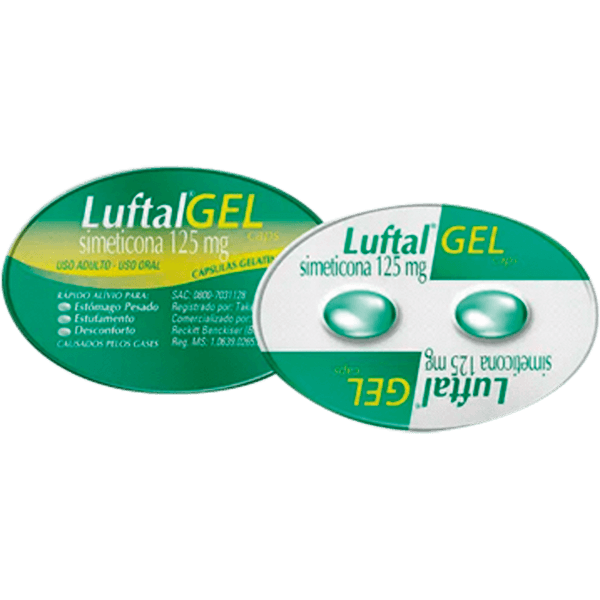 Luftal Gel Caps 125mg 2 Cápsulas Gelatinosas