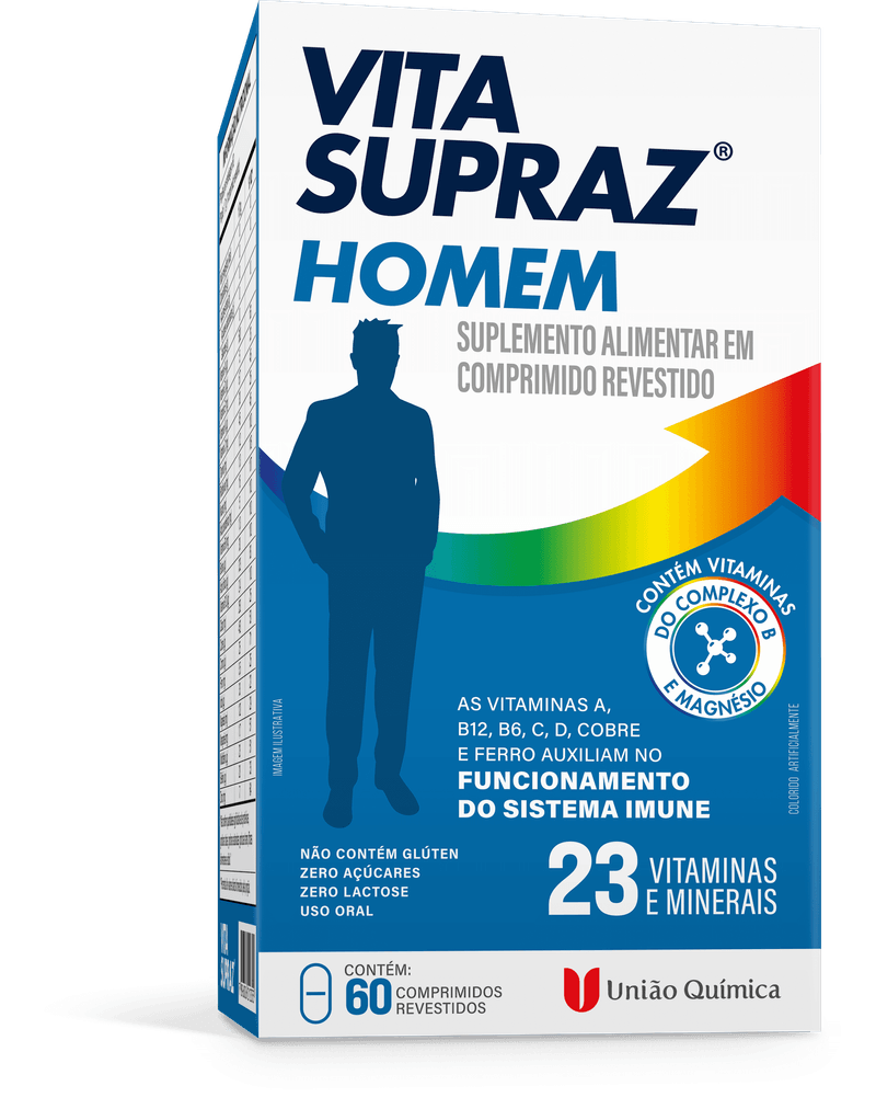 Polivitamínico Vita Supraz Homem 60 Comprimidos
