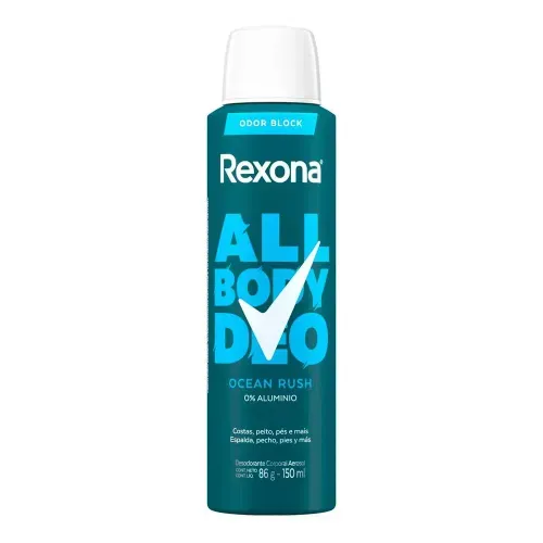 Desodorante Corporal Rexona All Body Deo Ocean Rush Aerosol 150ml