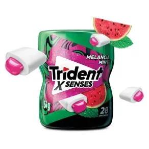 Trident X Senses Melancia Mint Zero Açúcar 28 Unidades