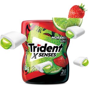 Trident X Senses Morango Lime Zero Açúcar 28 Unidades