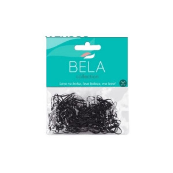 Elástico De Cabelo De Silicone Bela Collection Com 100 Unidades