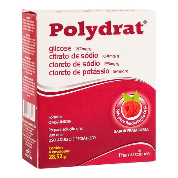 Polydrat Framboesa 28,5g 50 Envelopes