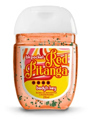 Álcool Em Gel 70% Bodyn Key Bk Pocket Red Pitanga 29ml