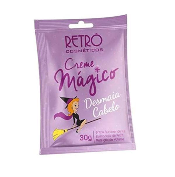Creme Mágico Retrô Cosméticos Desmaia Cabelo 30g