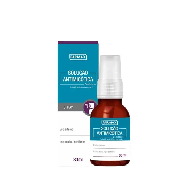 Solução Antimicótica Com Iodo Spray Solução Dermatológica 30ml