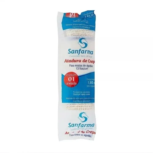 Atadura De Crepe Sanfarma 13 Fios 6cmx180cm