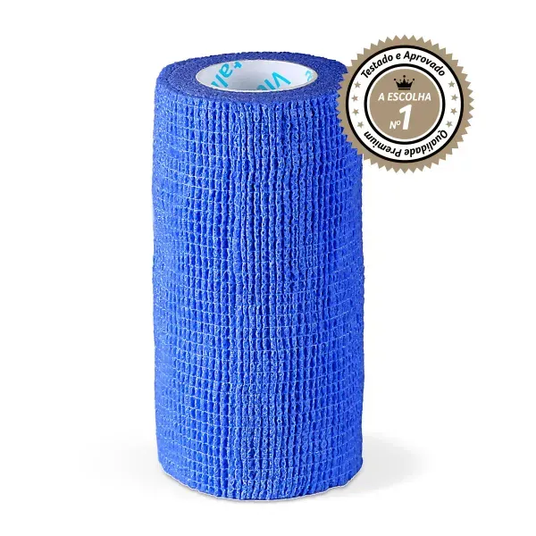 Bandagem Elástica Auto Aderente Vitaltape Azul 10cmx4,5m 1 Unidade