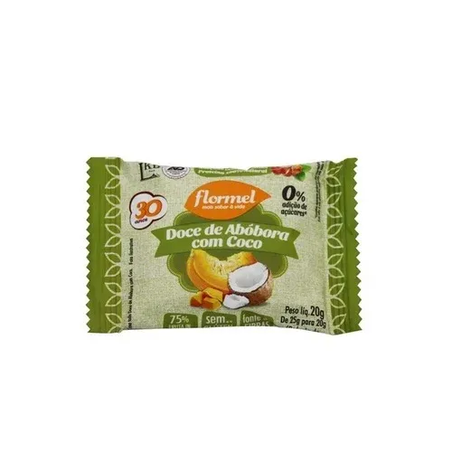 Doce De Abobora Com Coco Flormel Zero 20g