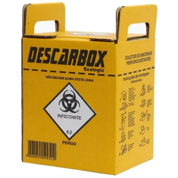 Coletor De Matterial Perfurocortante Descarbox 7l