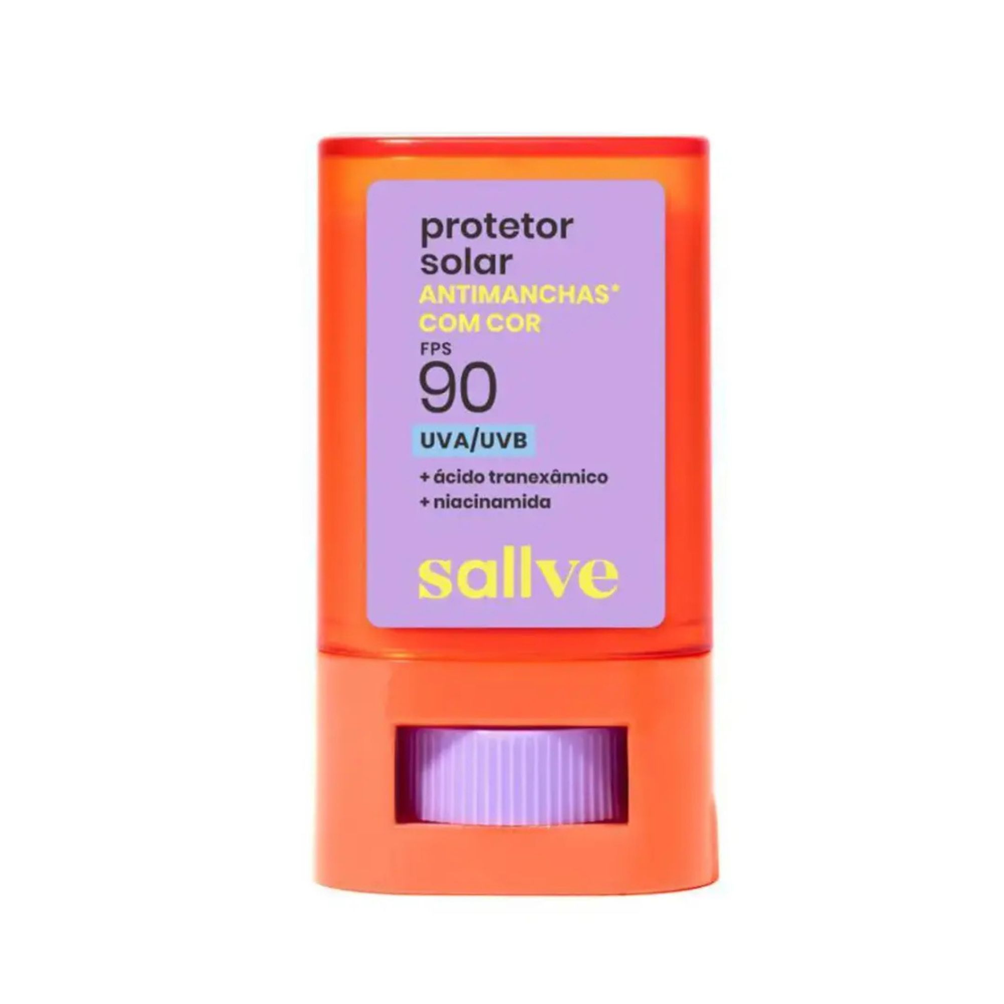 Protetor Solar Facial Bastão Sallve Fps 90 Antimanchas Cor 4 15g