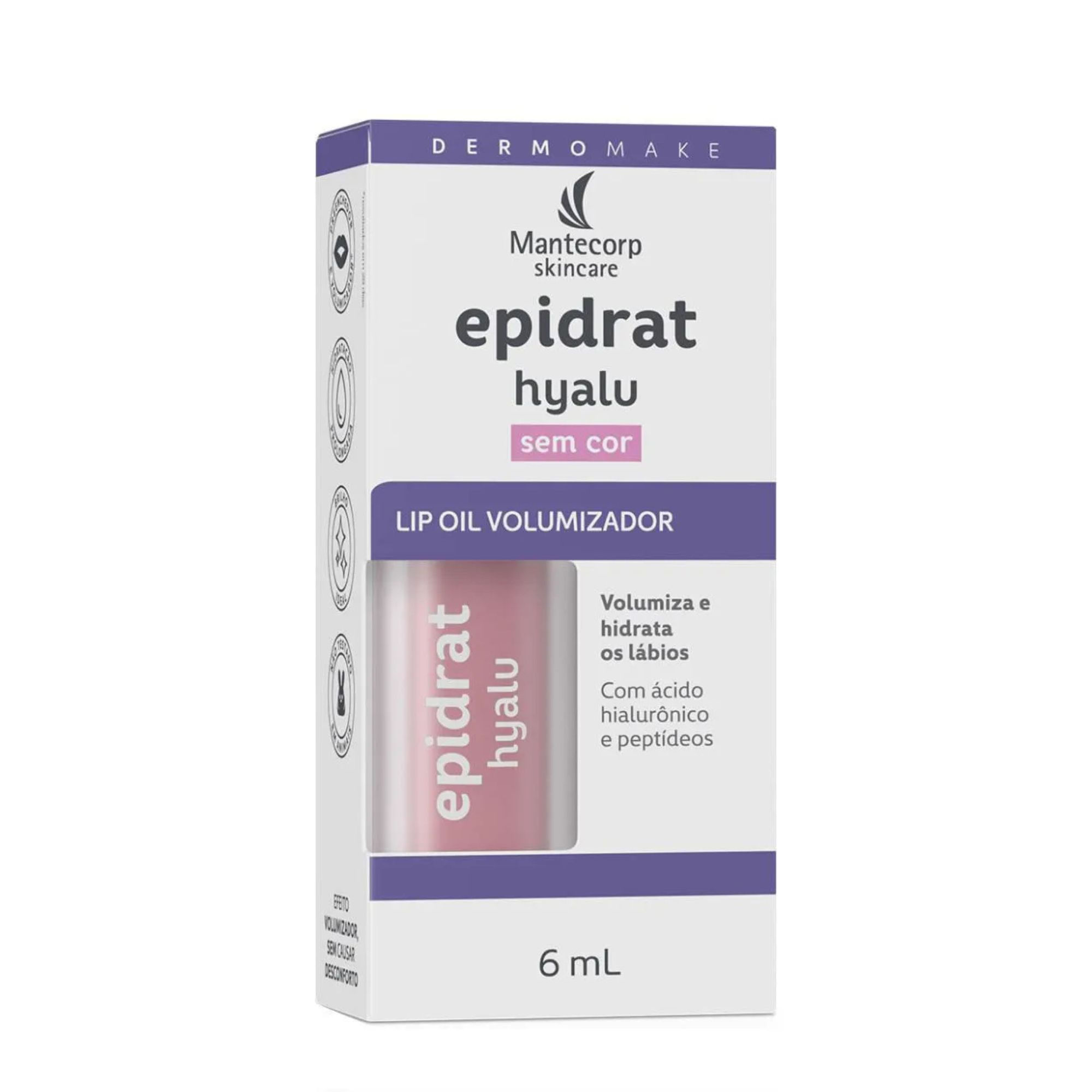 Lip Oil Volumizador Epidrat Hyalu Incolor 6ml