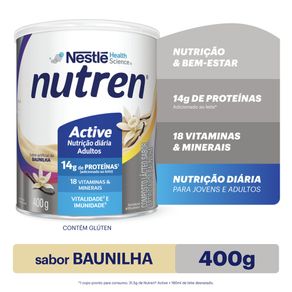 Complemento Alimentar Nestlé Nutren Active Baunilha 400G