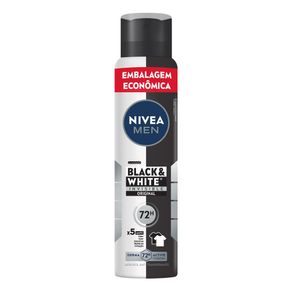 Desodorante Aerossol Nivea Men Black & White Invisible 72H 200Ml