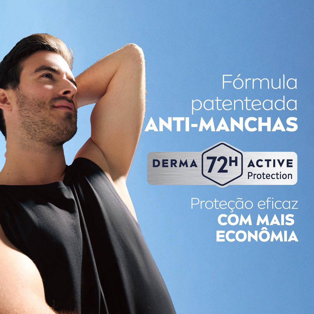 Desodorante Aerossol Nivea Men Black & White Invisible 72h 200ml - Imagem 3