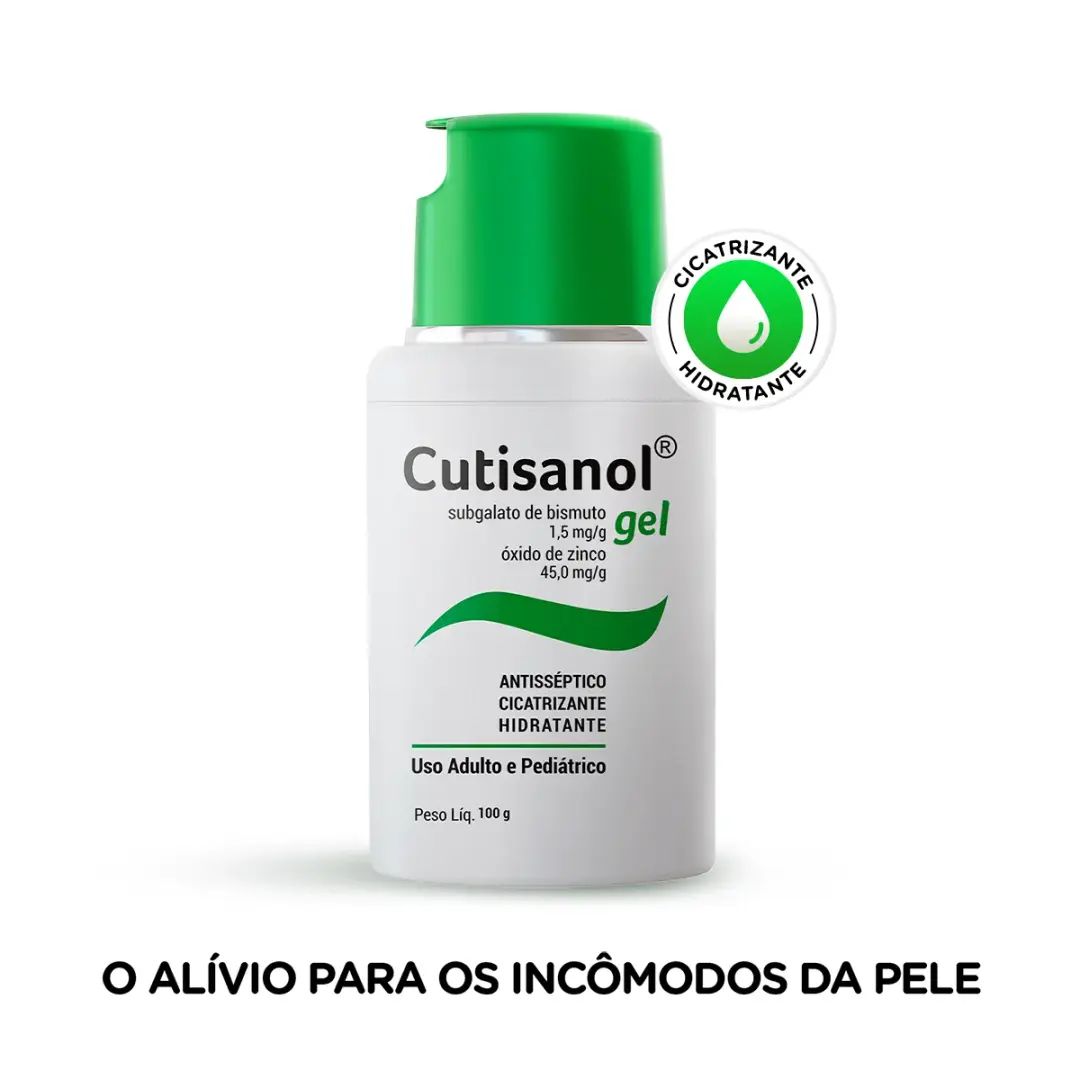 Cutisanol Subgalato de Bismuto 1,5mg/g + Óxido de Zinco 45mg/g Gel 100g - Imagem 2