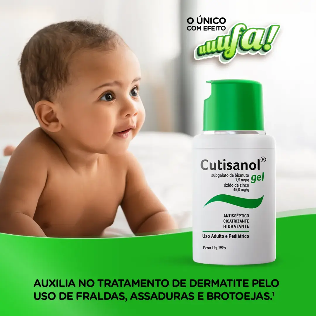 Cutisanol Subgalato de Bismuto 1,5mg/g + Óxido de Zinco 45mg/g Gel 100g - Imagem 3