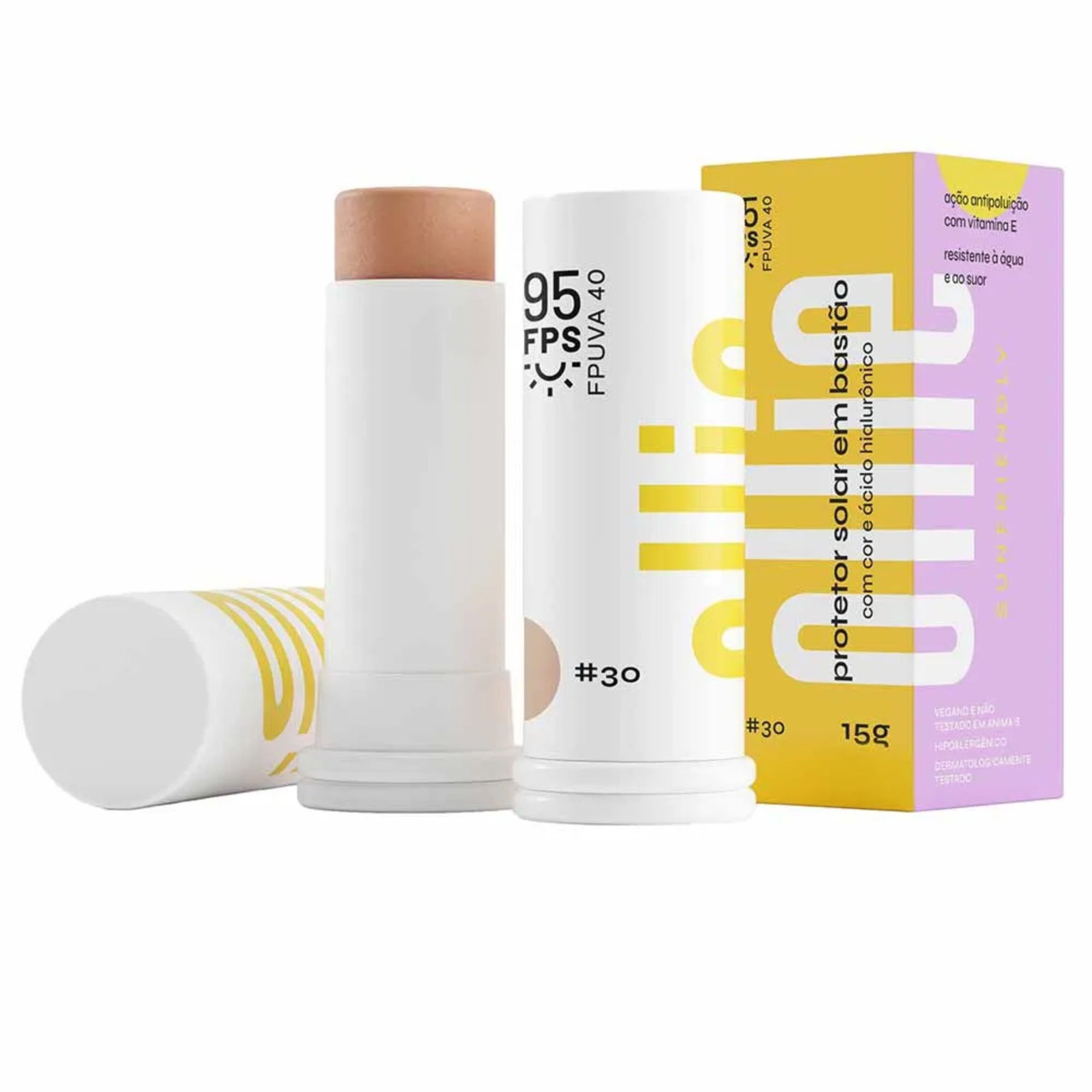 Protetor Solar Bastao Ollie Cor 30 Fps95 15g