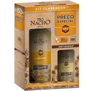 Kit Tío Nacho Antiqueda Clareador Shampoo 415Ml + Condicionador 200Ml