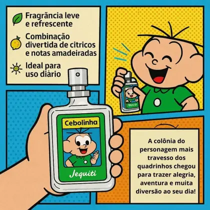 Perfume Cebolinha Jequiti Turma Da Mônica 25ml - Imagem 6