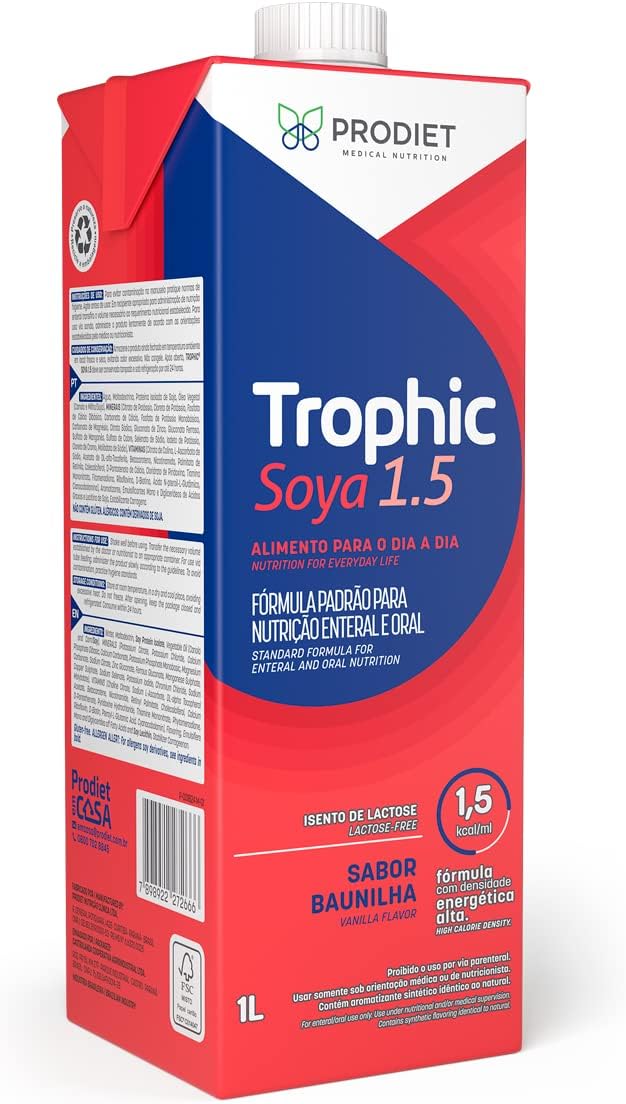 Trophic Soya 1.5 Dieta Enteral Baunilha - 1 Litro - Imagem 2