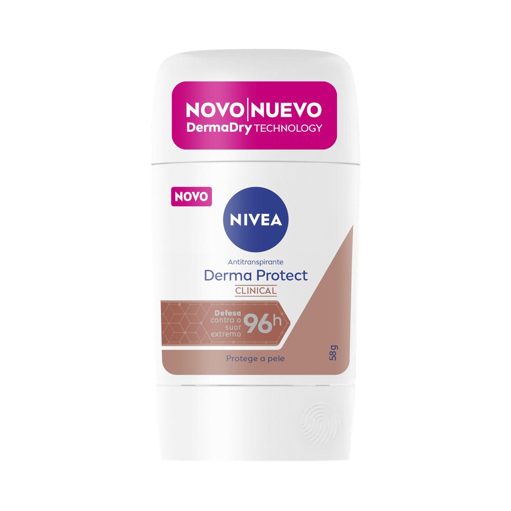Desodorante Antitranspirante Stick Barra Nivea Derma Protect Clinical Feminino - 54g
