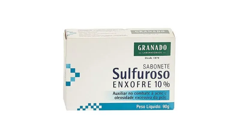 Sabonete Sulfuroso Em Barra Granado Enxofre 10% Com 90g