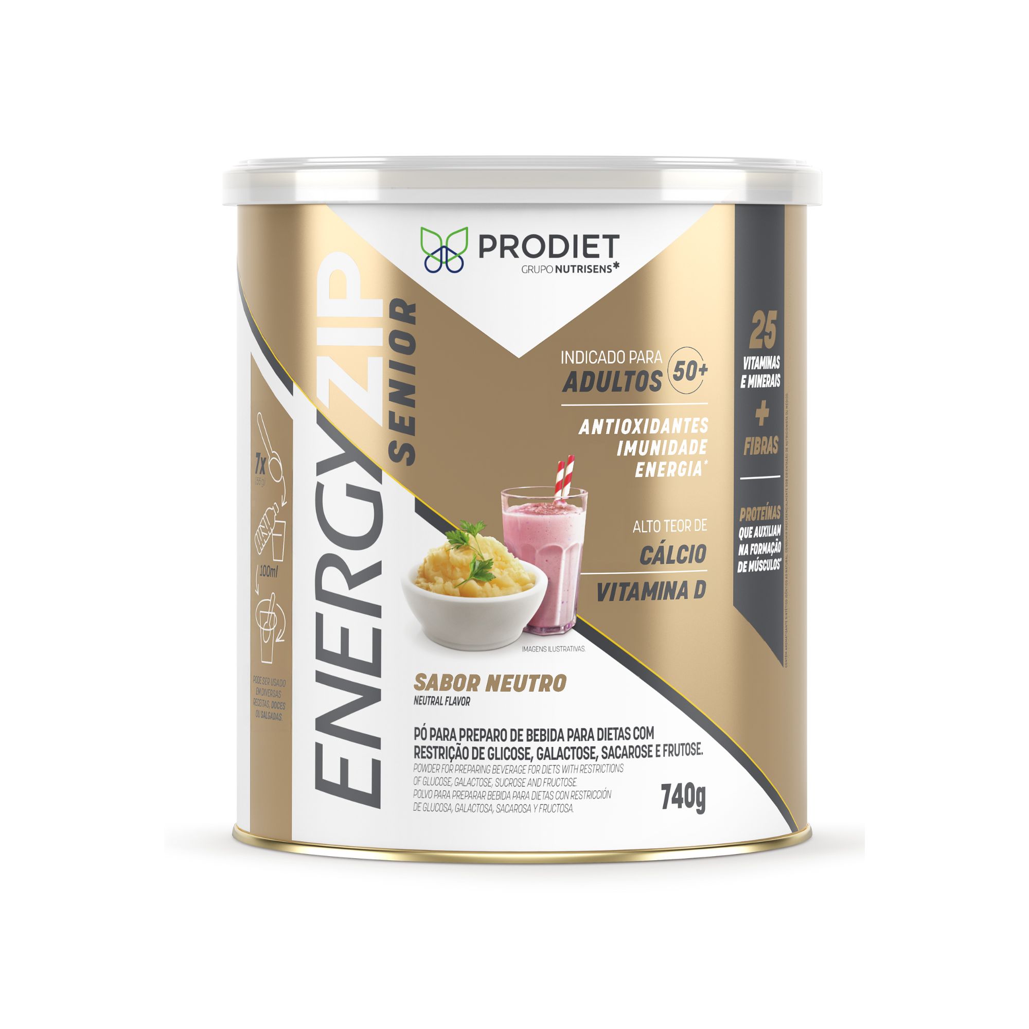 Suplemento Alimentar Energyzip Senior - 740g
