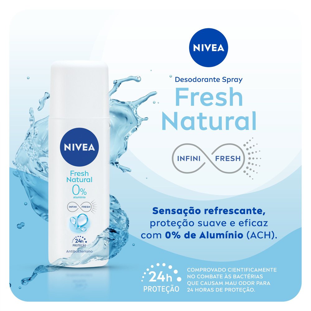 Desodorante Nivea Men Fresh Natural Spray 90ml - Imagem 2