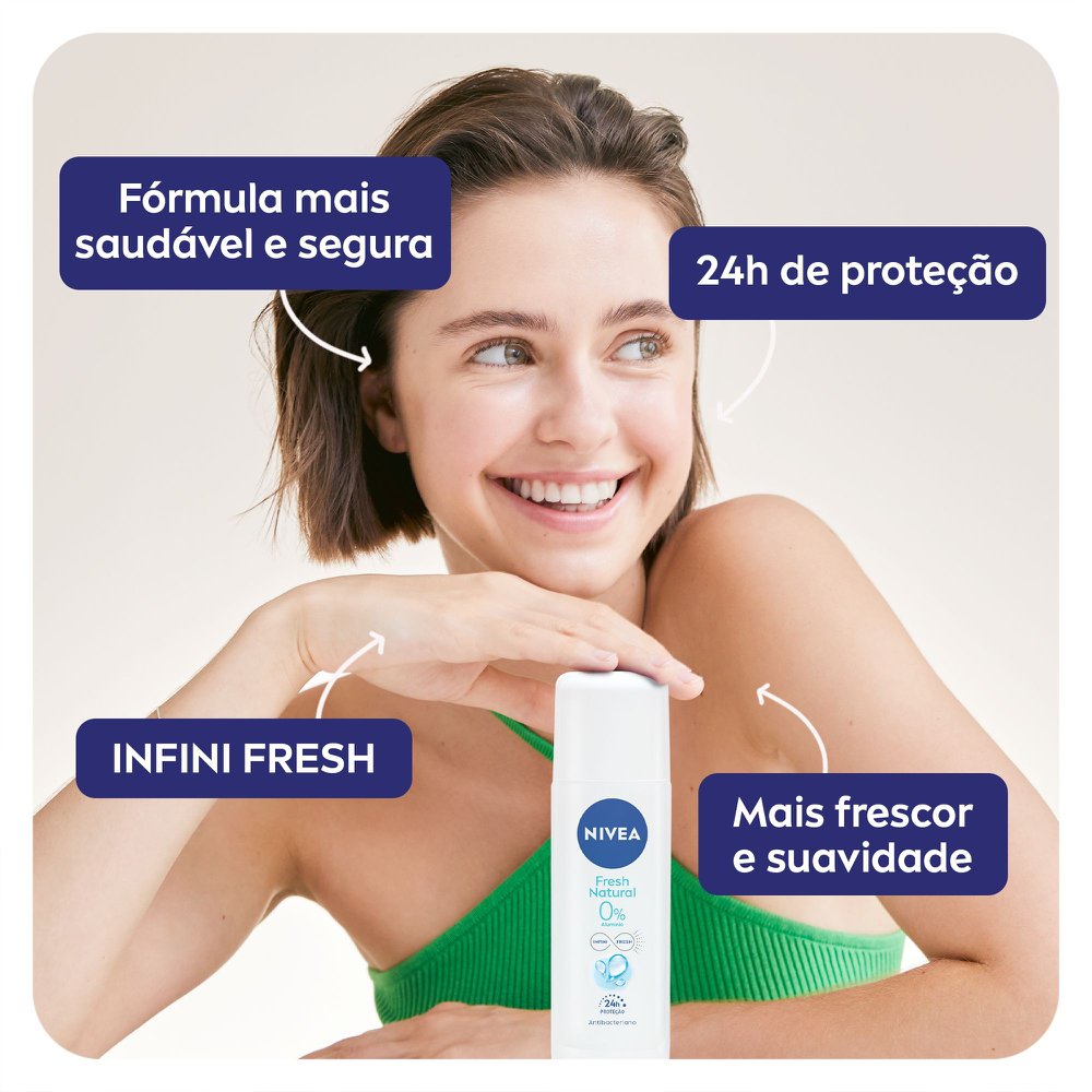 Desodorante Nivea Men Fresh Natural Spray 90ml - Imagem 3