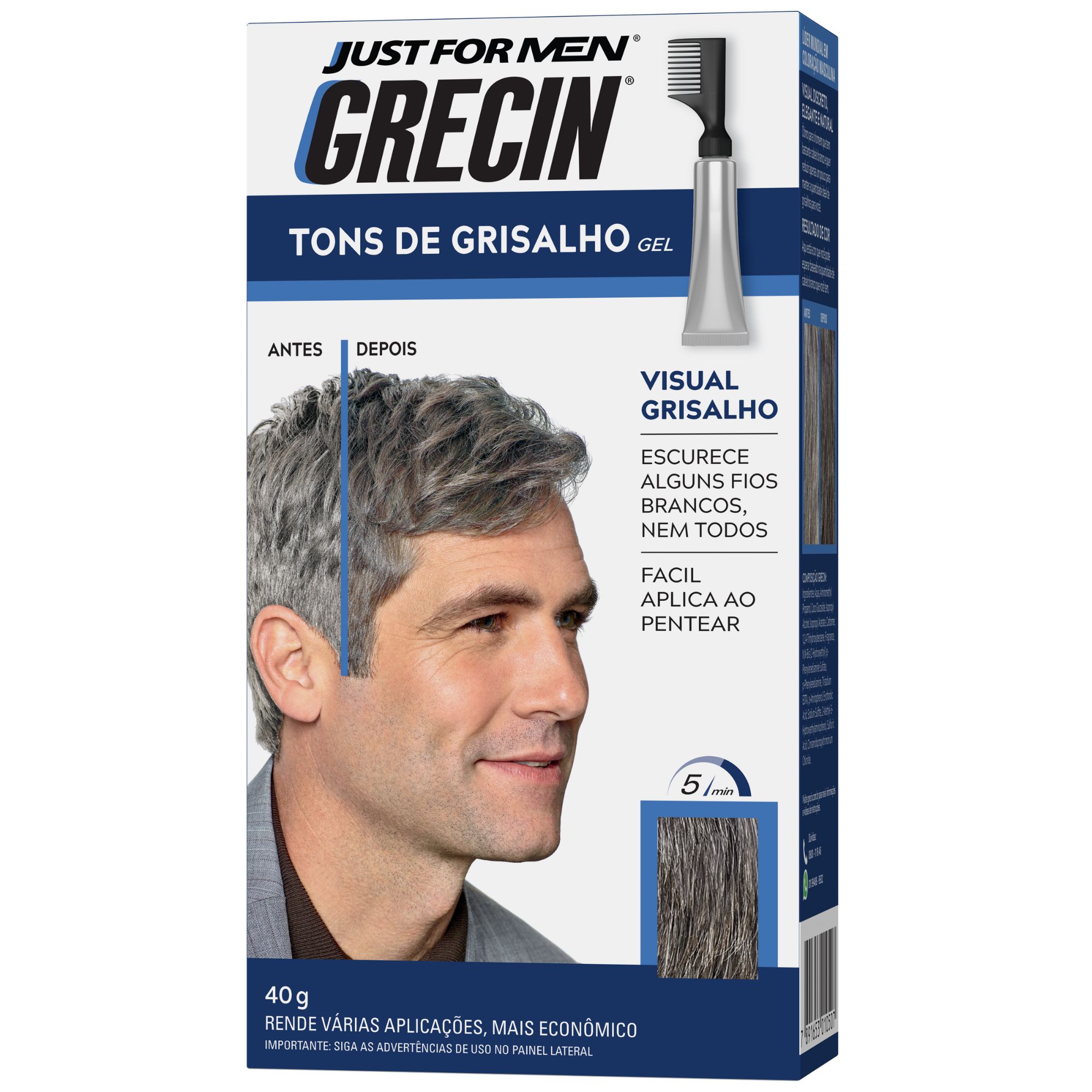 Shampoo Tonalizante Grecin Tons De Grisalho 40g