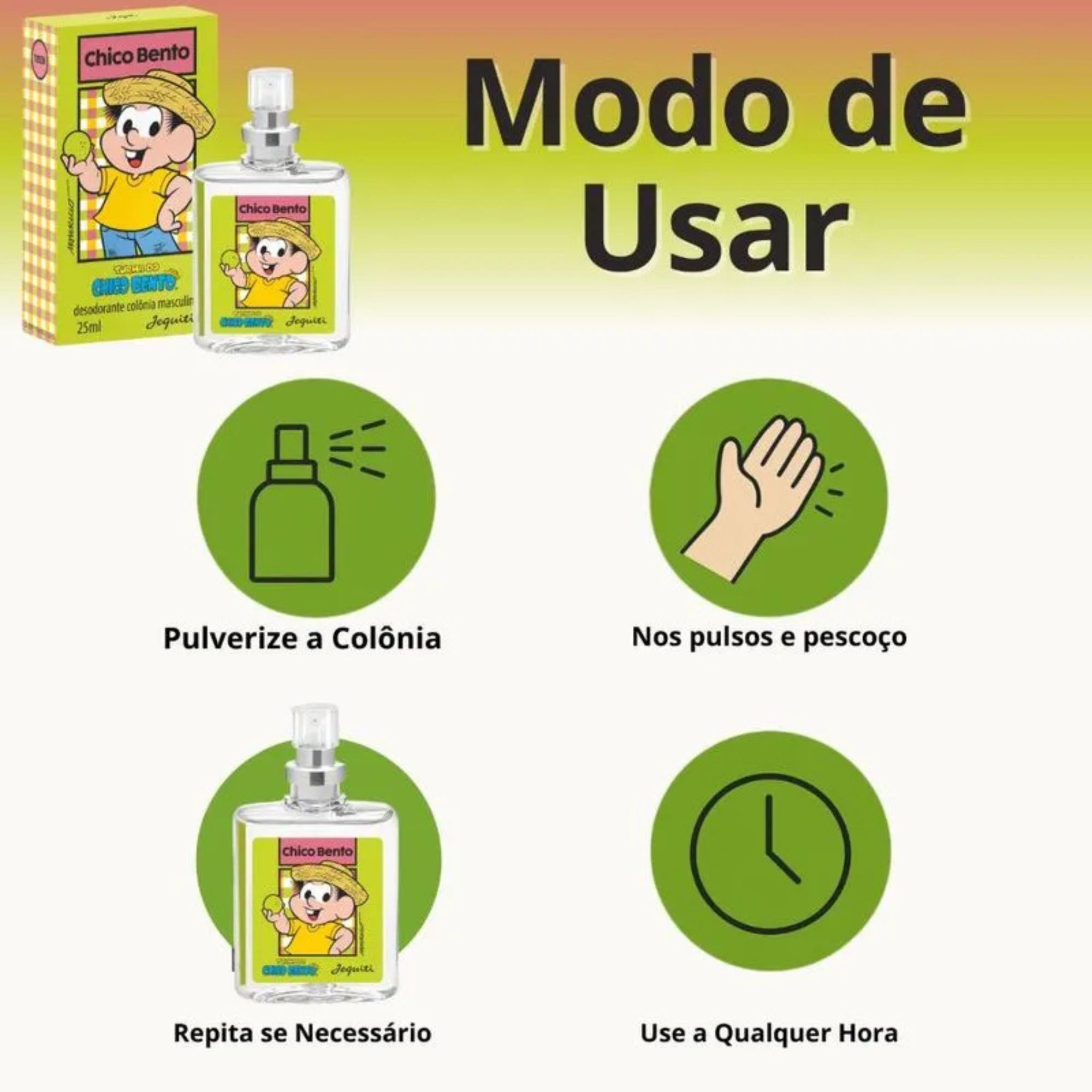 Perfume Chico Bento Jequiti Turma Da Mônica 25ml - Imagem 5