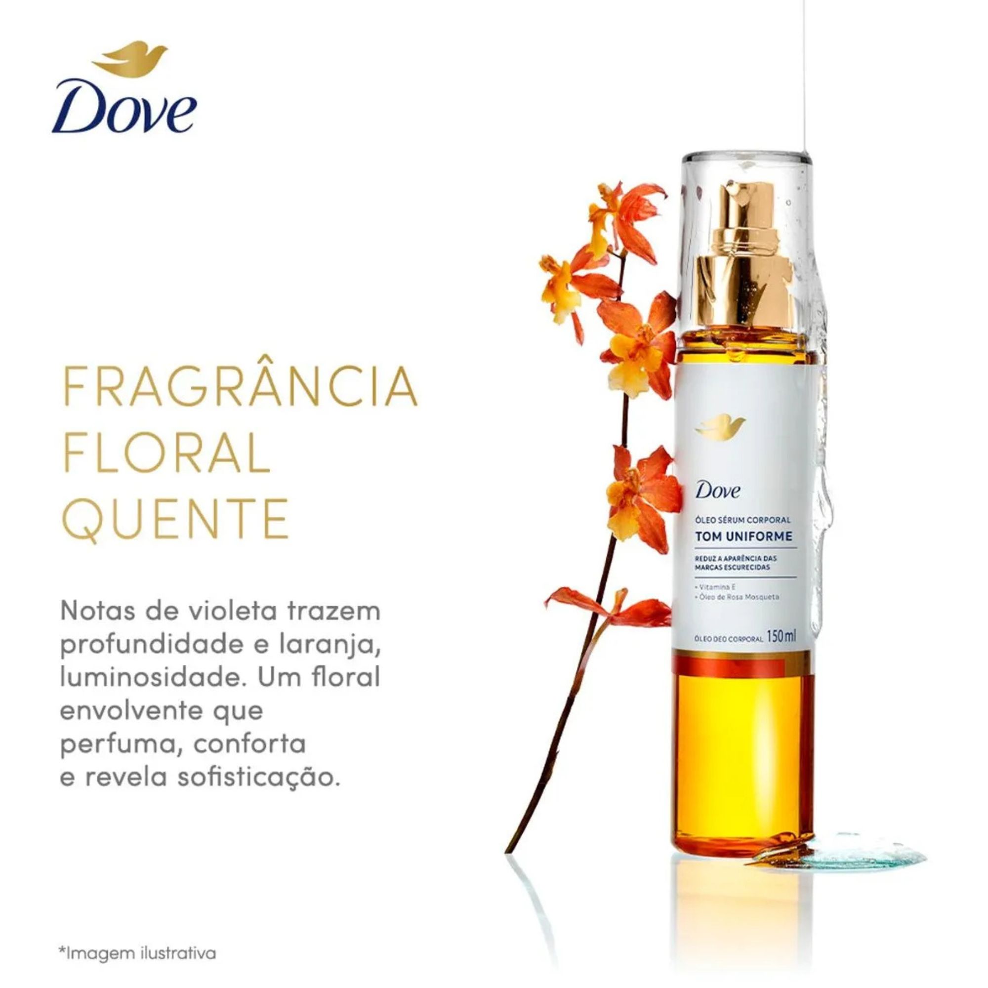 Óleo Sérum Corporal Dove Tom Uniforme 150ml - Imagem 2
