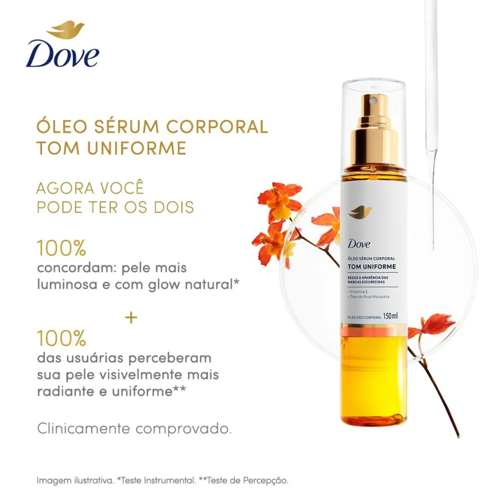 Óleo Sérum Corporal Dove Tom Uniforme 150ml - Imagem 3