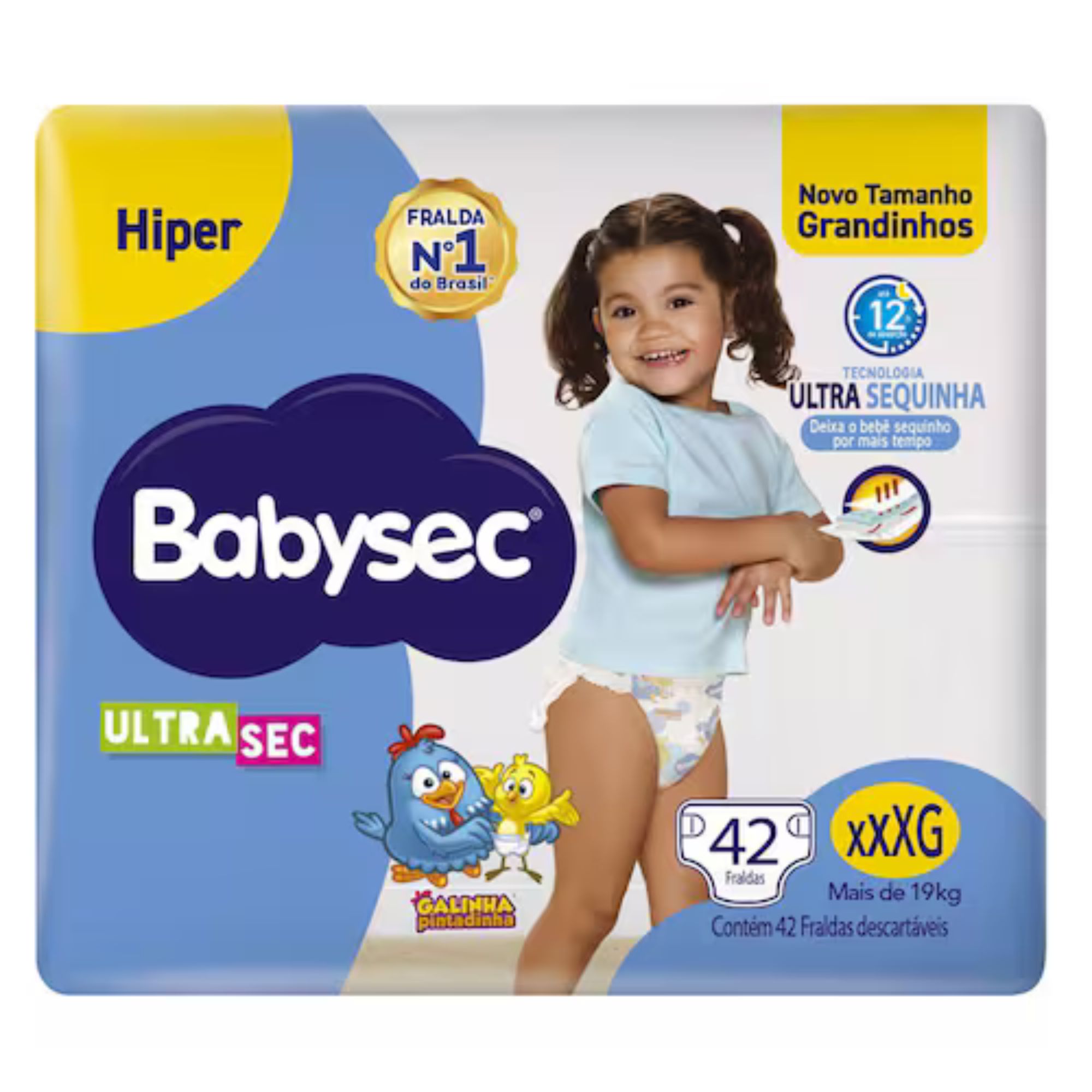 Fralda Infantil Babysec Ultrasec Hiper Xxxg 42 Unidades