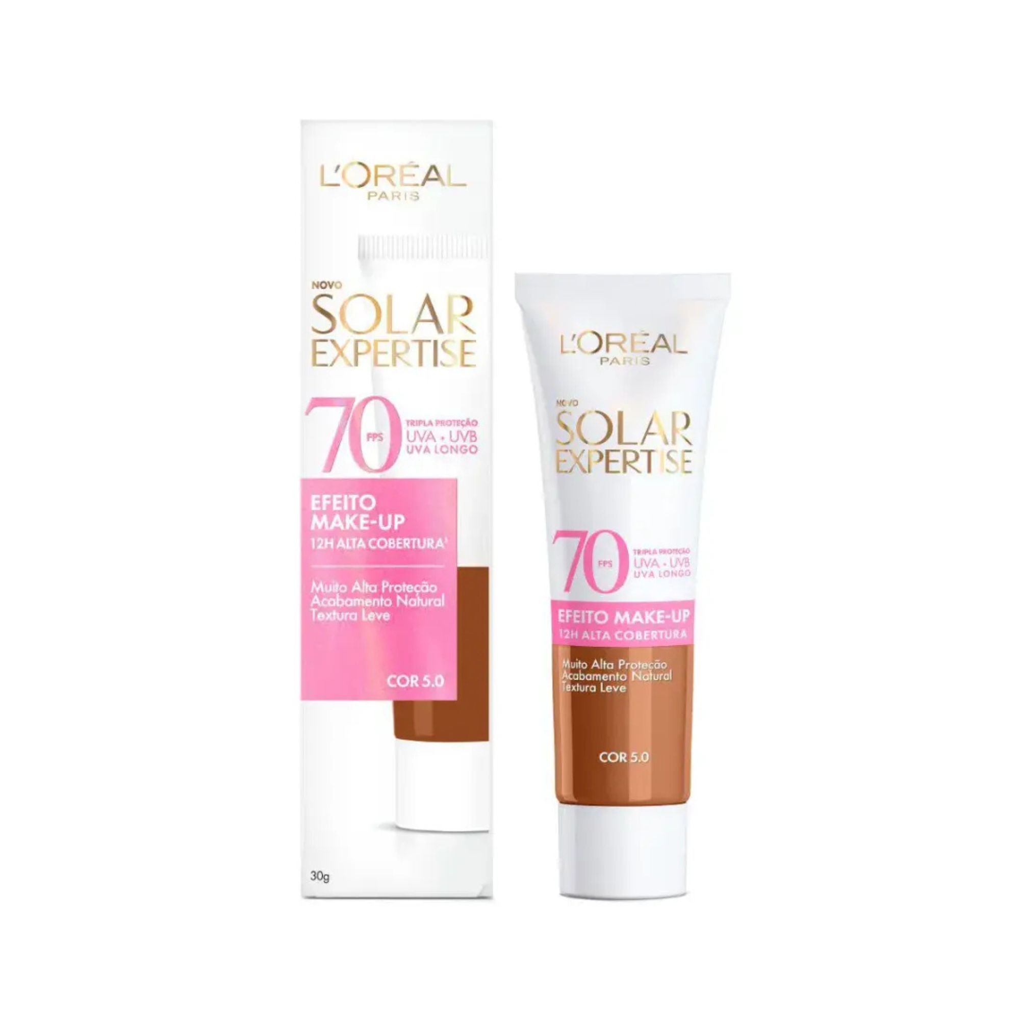 Protetor Solar Facial L’oréal Paris Solar Expertise Efeito Make Up Fps 70 Cor 5.0 30g