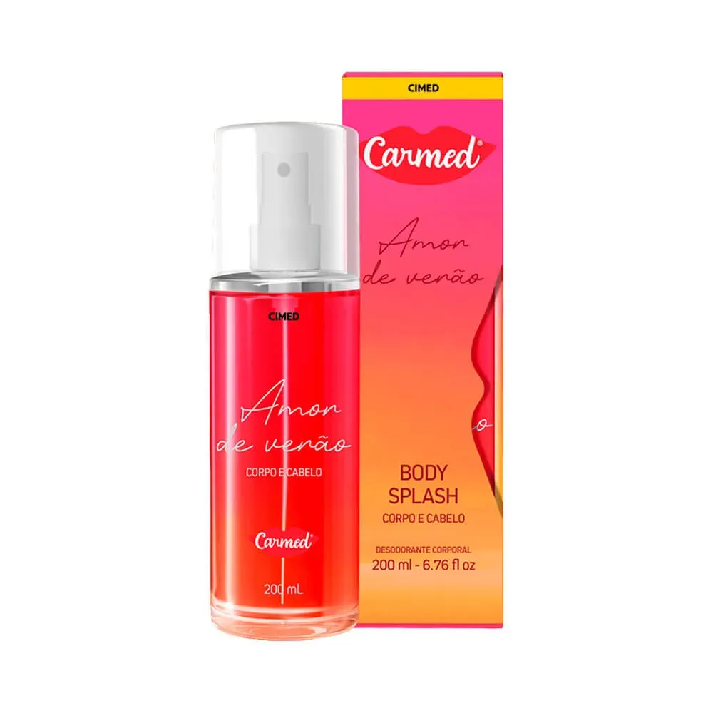 Body Splash Hidratante Corpo E Cabelo Amor De Verão Carmed - 200ml