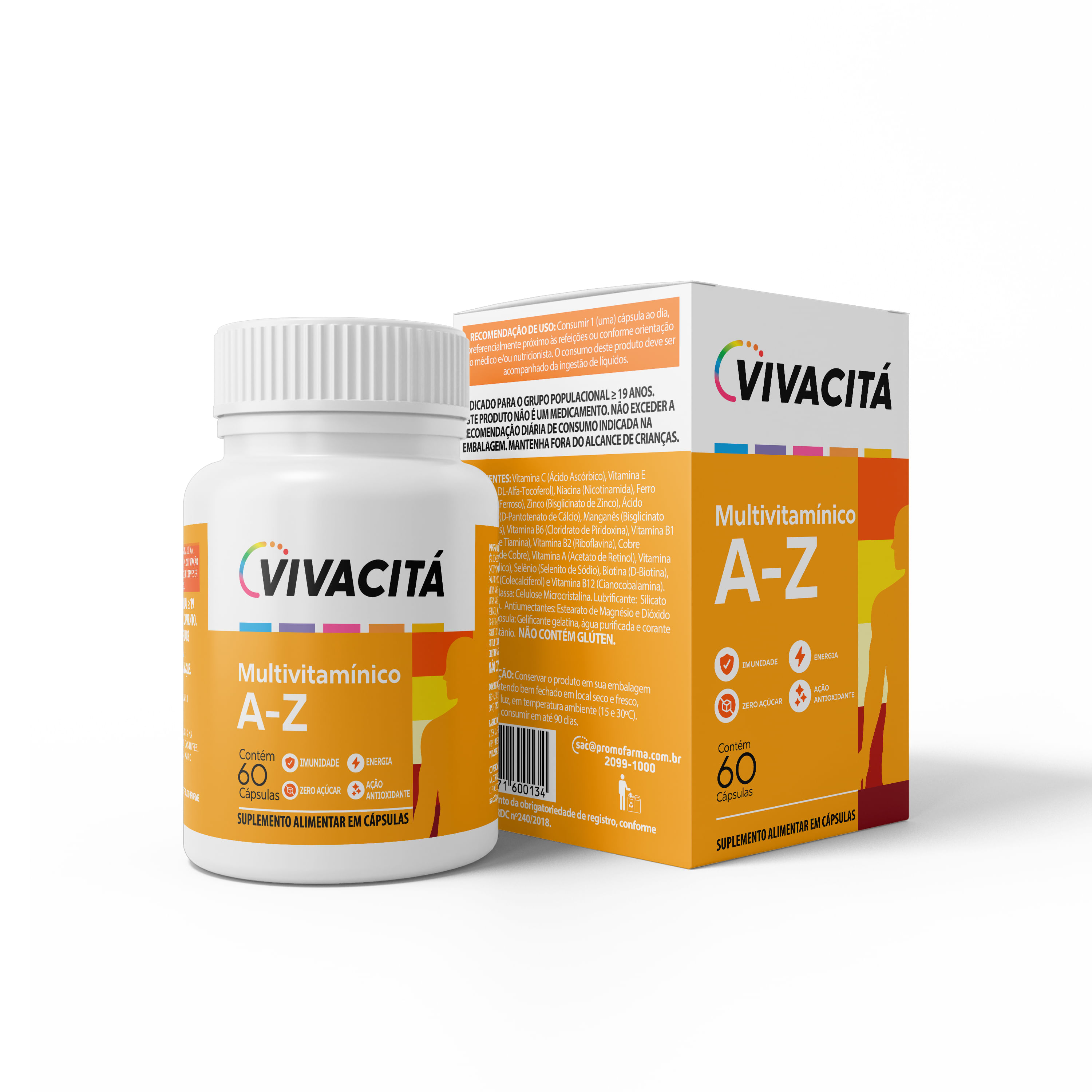 Vivacitá A-z 60 Comprimidos Revestidos