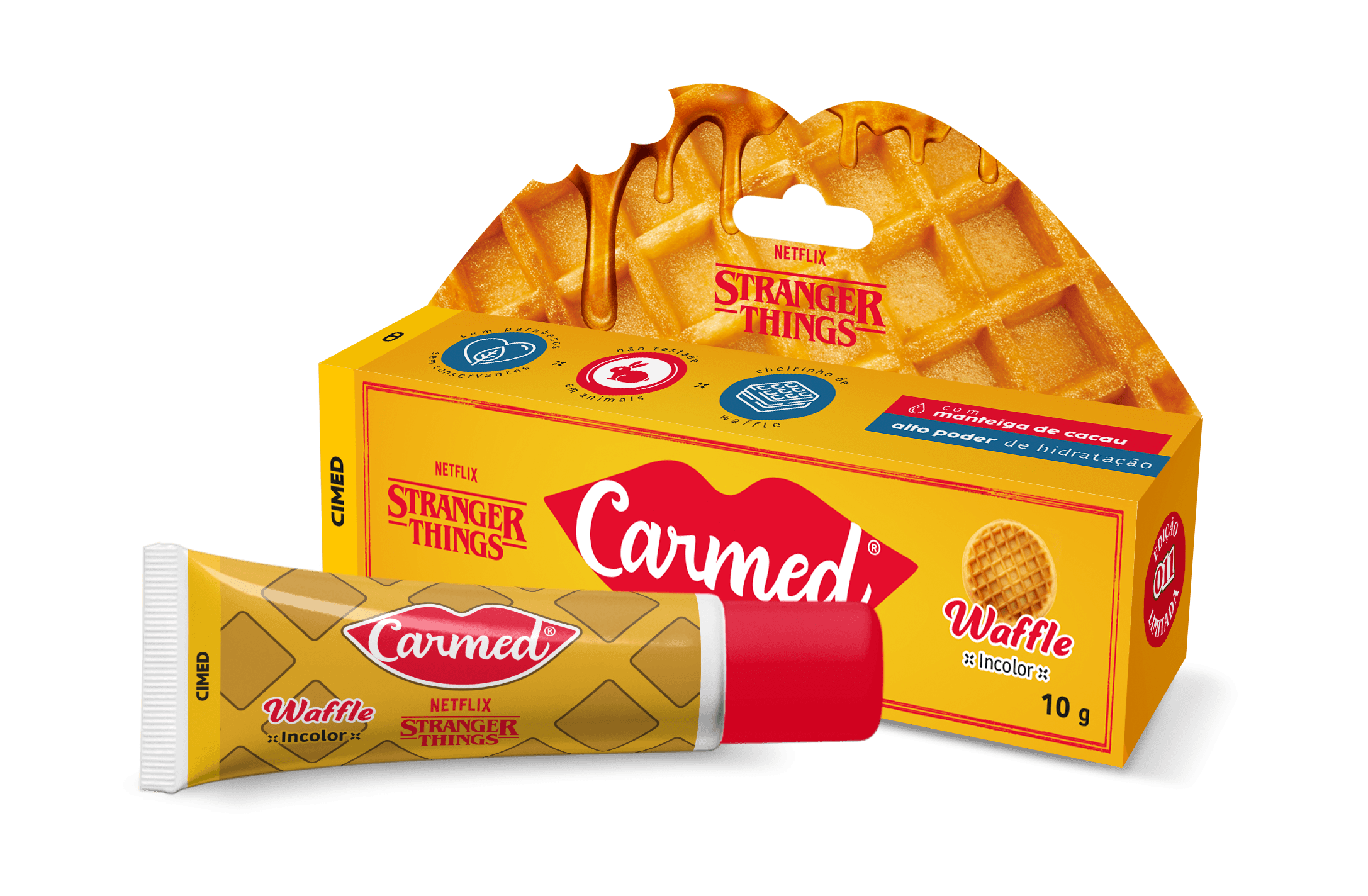 Hidratante Labial Carmed Stranger Things Waffle 10g