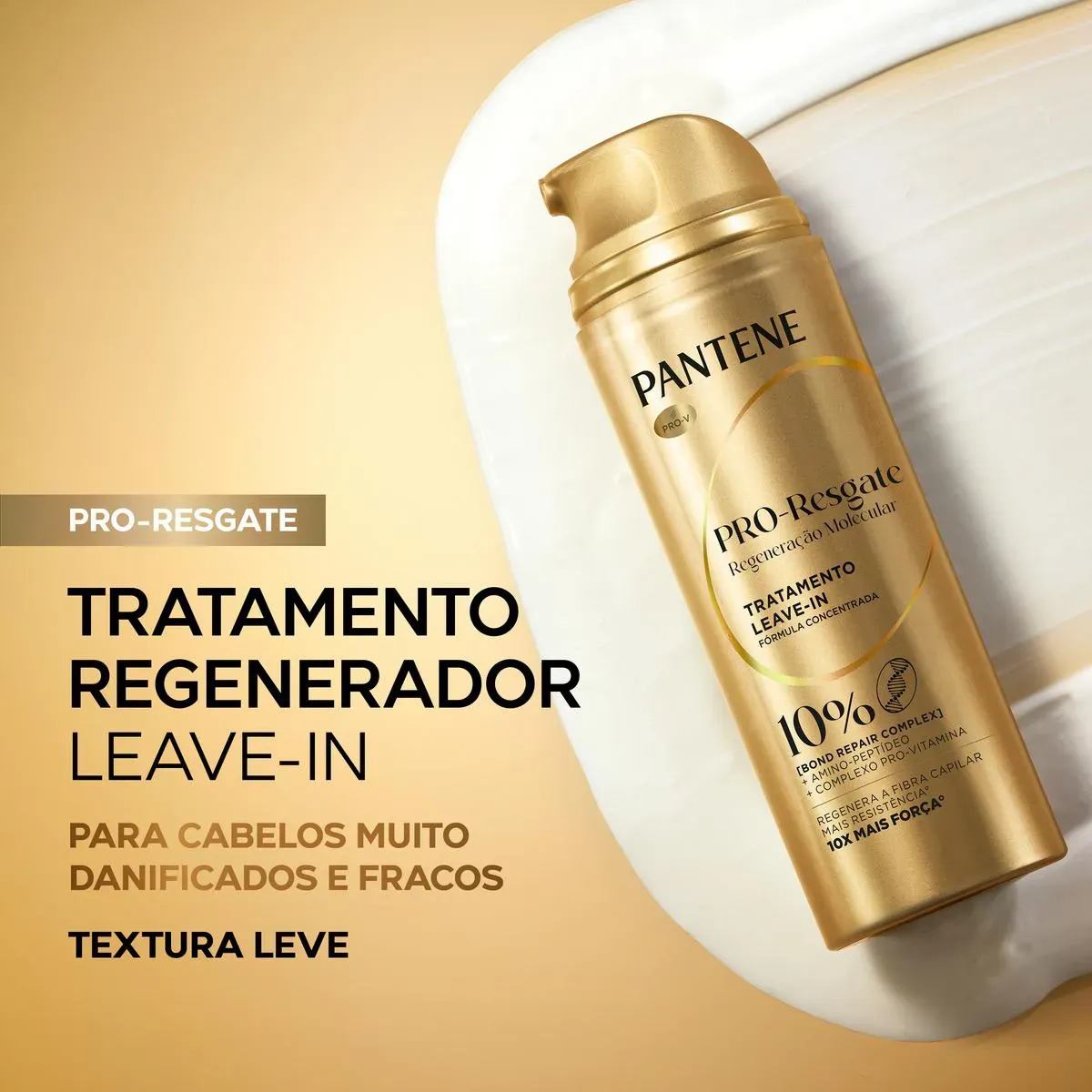 Tratamento Leave-in Pantene Pro-resgate Regeneração Molecular Bond Repair 150ml - Imagem 2