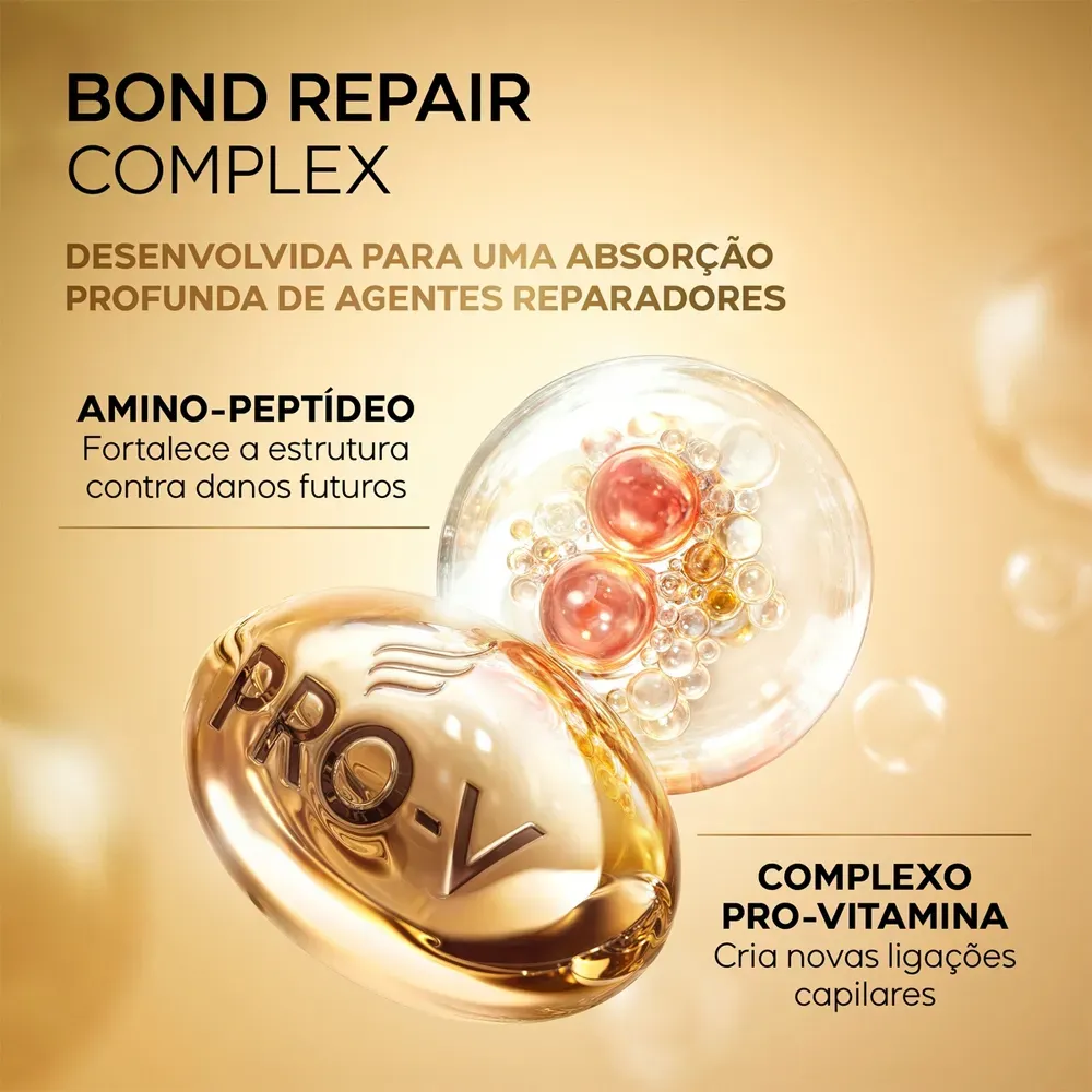 Tratamento Leave-in Pantene Pro-resgate Regeneração Molecular Bond Repair 150ml - Imagem 4