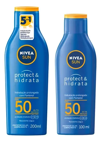 Kit Protetor Solar Nivea Protect&bronze Fps50 200ml + Protect&bronze 100ml - Imagem 2