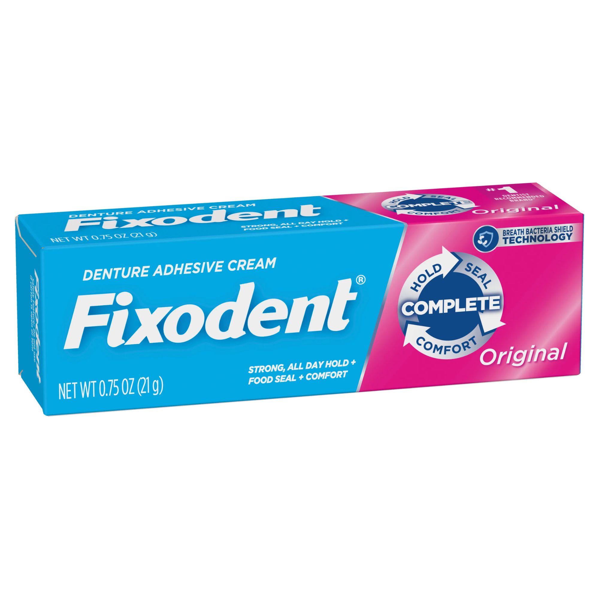 Creme Fixador De Dentaduras Fixodent Original 21g